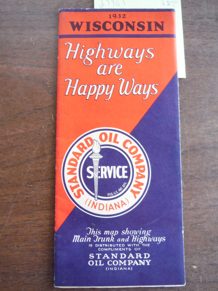 Standard Oil Company Indiana 1932 Official Road Map Wisconsin eBay