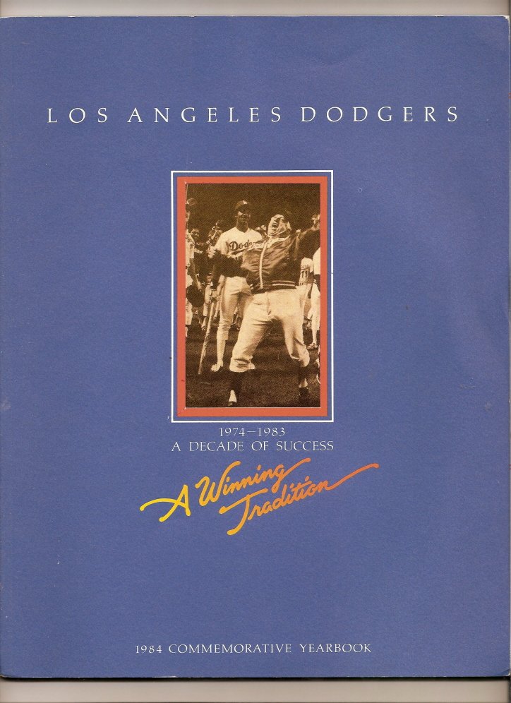 Thumbnail of 1984 Los Angeles Dodgers Commemrative Yearbook MLB Baseball