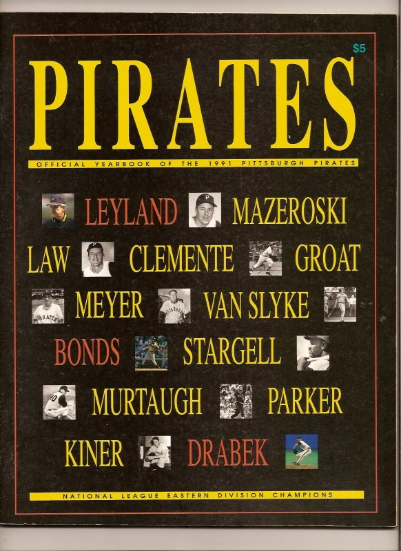 Thumbnail of 1991 Pittsburgh Pirates Yearbook Baseball MLB Bonds