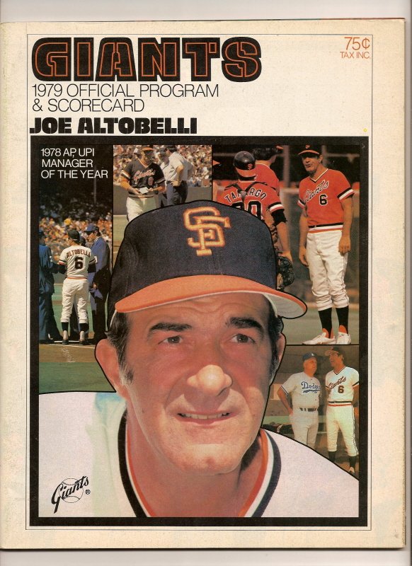 Thumbnail of 1979 Giants Padres Official Program