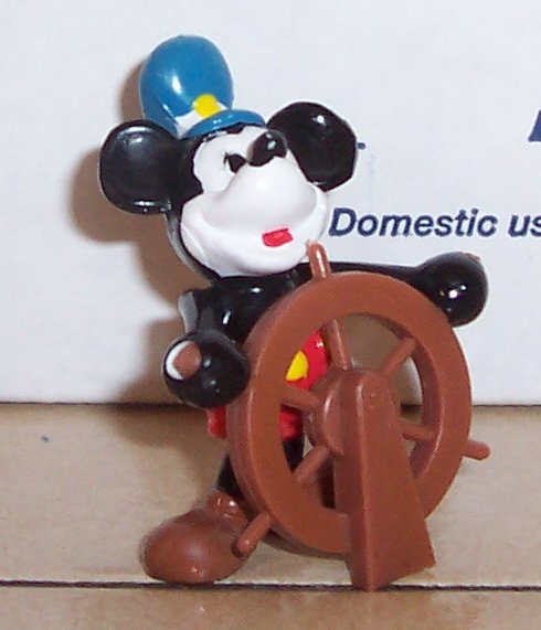 Thumbnail of Disney Mickey Mouse Steamboat willie Pvc Figure By applause
