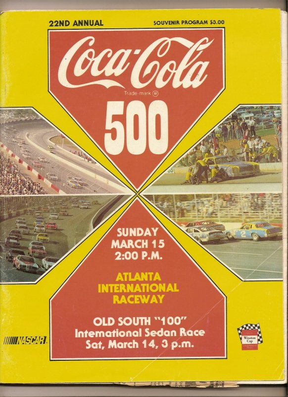 Thumbnail of 1981 Coca Cola 500 Program Cale Yarborough win Nascar 