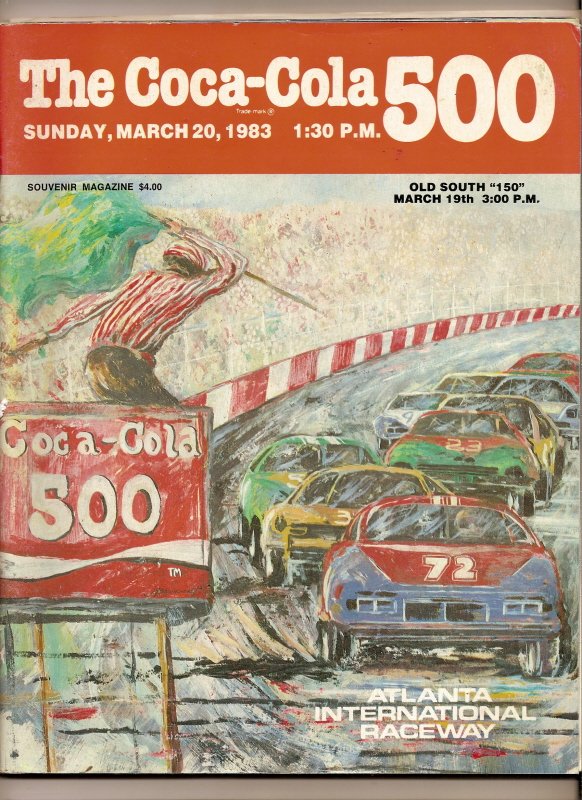 Thumbnail of 1983 Coca Cola 500 Program Cale Yarborough Win Nascar