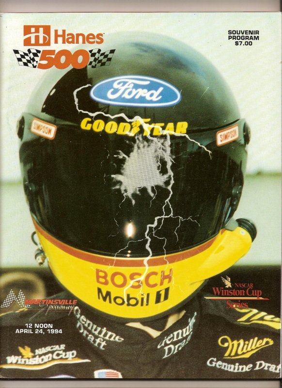 Thumbnail of 1994 Hanes 500 Program Rusty Wallace win Nascar