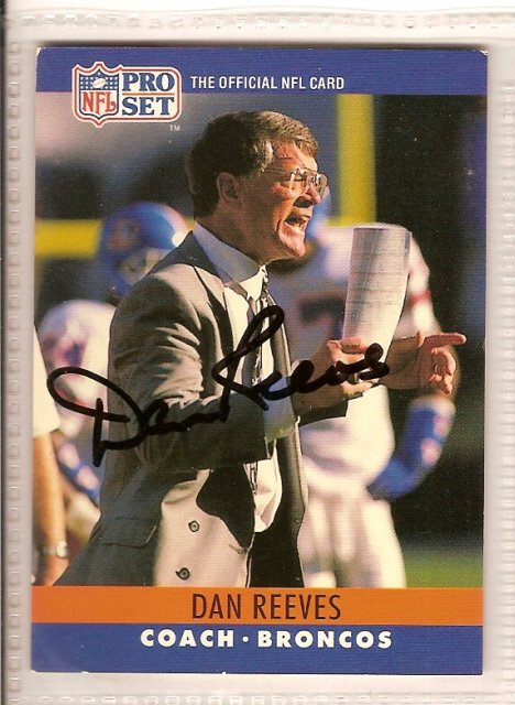 Thumbnail of dan reeves Autographed Football Card Signed Denver Broncos