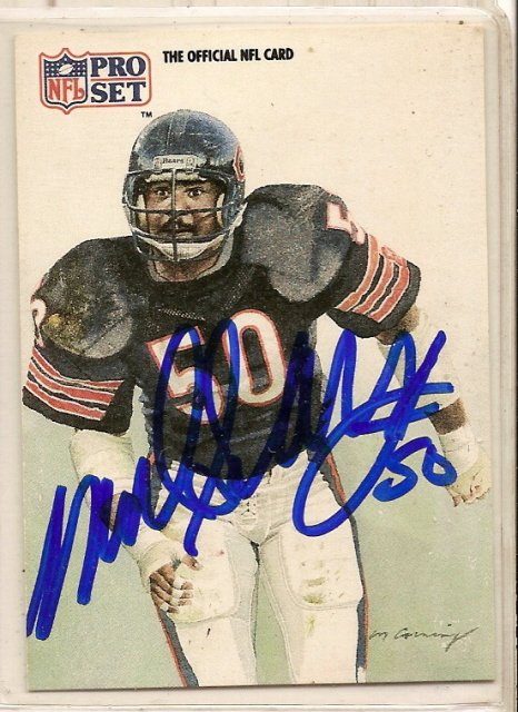 Thumbnail of mike singletary Autographed Football Card Signed Bears HOF