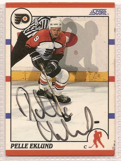 Thumbnail of pelle eklund Autographed Hockey Card Signed Flyers