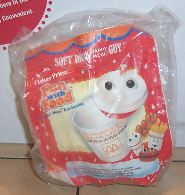 Thumbnail of 1988 McDonalds Fun with Food Soft Drink Guy Happy Meal Toy MIP