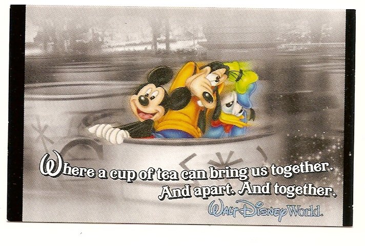 Thumbnail of walt disney world Used ticket Mickey Mouse Goofy Donald Tea Cup