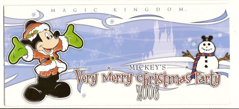 Thumbnail of 2006 walt disney world Mickey's very Merry Christmas Party brochure