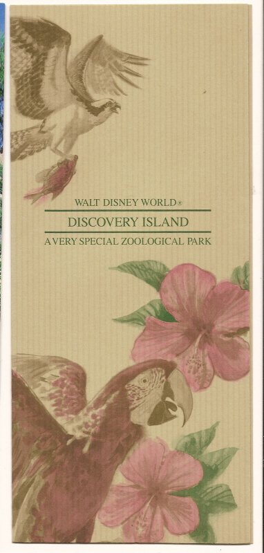 Thumbnail of 1987 walt Disney WOrld Discovery Island guide book Vintage brochure