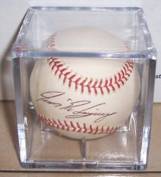 Thumbnail of Ivan Rodriguez Autographed MLB Baseball Signed Yankees Marlins