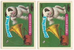 Thumbnail of GARBAGE PAIL KIDS Cards 8th SERIES 308 a & b Ella P Record Fritz Spritz