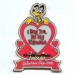 Thumbnail of Valentine's Day 2006 - To My Valentine - Pluto LE 1500 Rare HTF Disney Pin