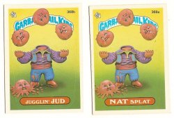 Thumbnail of GARBAGE PAIL KIDS Cards 9th SERIES 368 a & b Nat Splat Jugglin' Jud