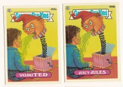 Thumbnail of GARBAGE PAIL KIDS Cards 11th SERIES 459 a & b Vomi Ted Juicy Jules