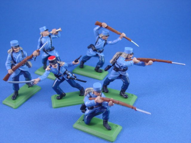 Britains Deetail DSG Toy Soldiers Special Custom Set WWI French Infantry 