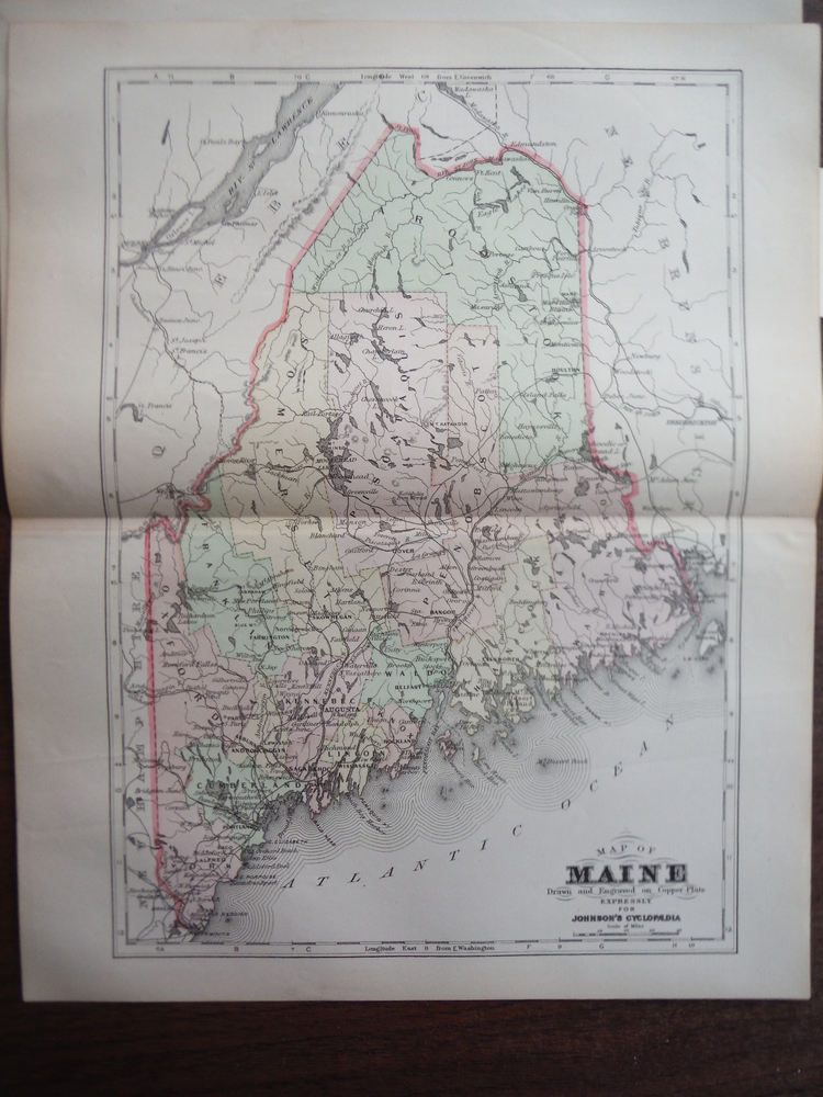 Image 0 of Johnson's  Map of Maine -  Original (1895)