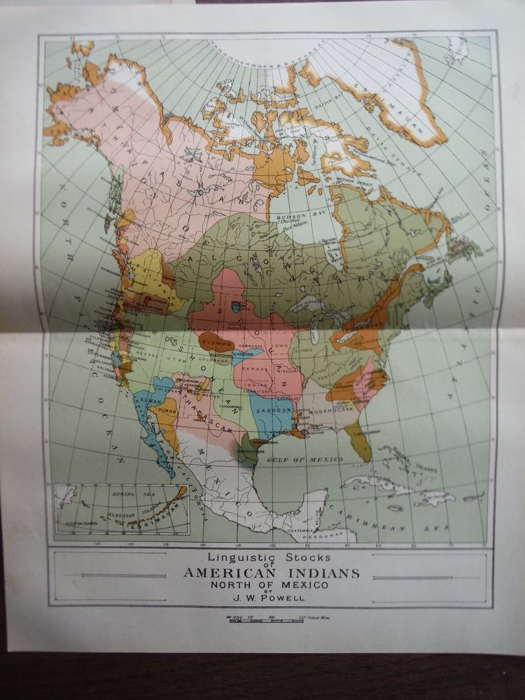 Image 0 of Johnson's  Map of The Linguistic Stocks of American Indians North of Mexico by J