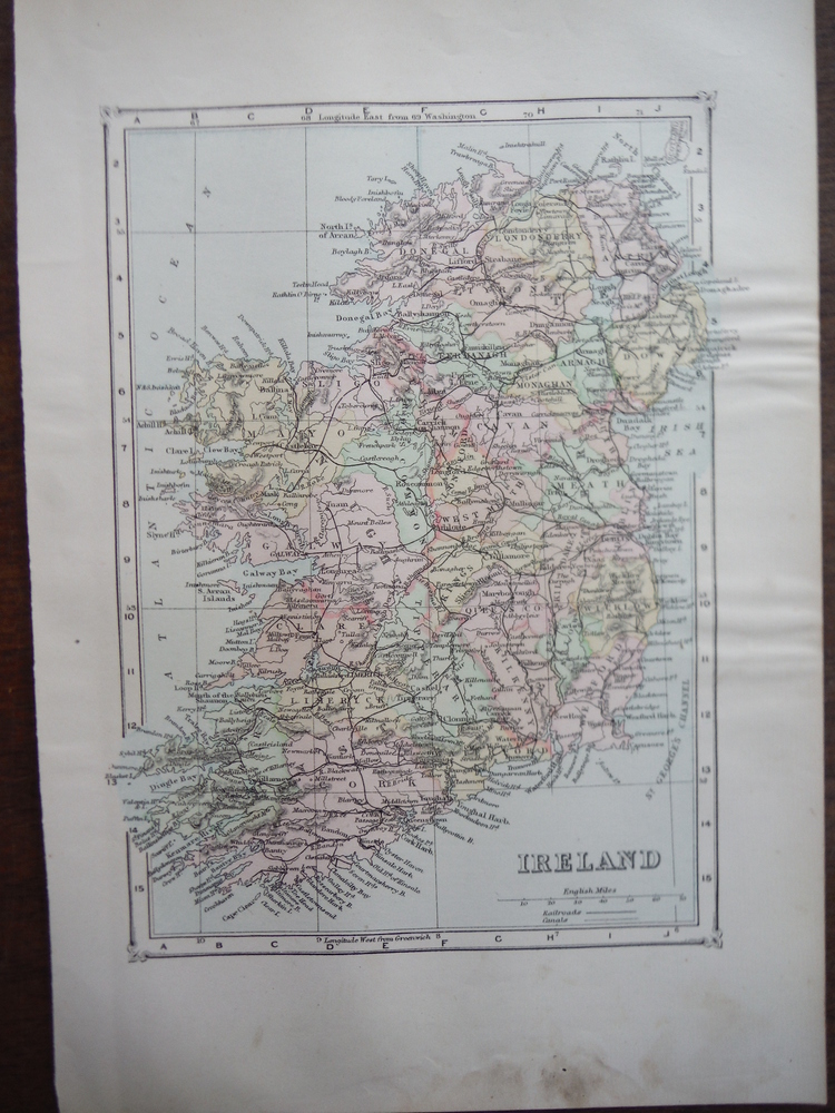 Image 0 of Johnson's  Map of Ireland -  Original (1895)