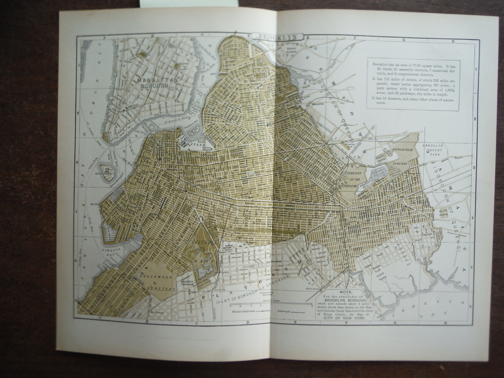 Universal Cyclopaedia and Atlas Map of Brooklyn (New York) -  Original (1902)