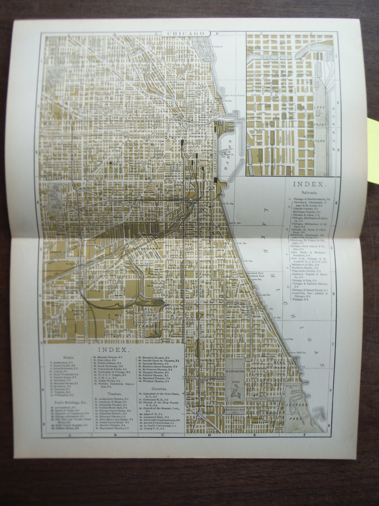 Universal Cyclopaedia and Atlas Map of Chicago (Illinois) -  Original (1902)