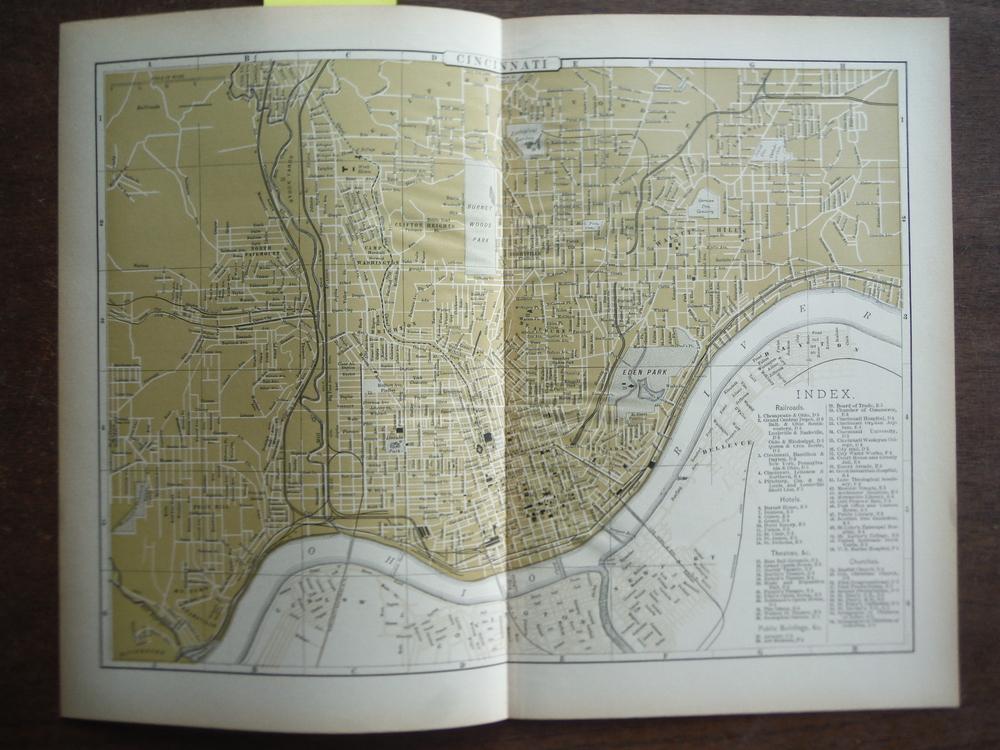 Image 0 of Universal Cyclopaedia and Atlas Map of Cincinnati (Ohio) -  Original (1902)