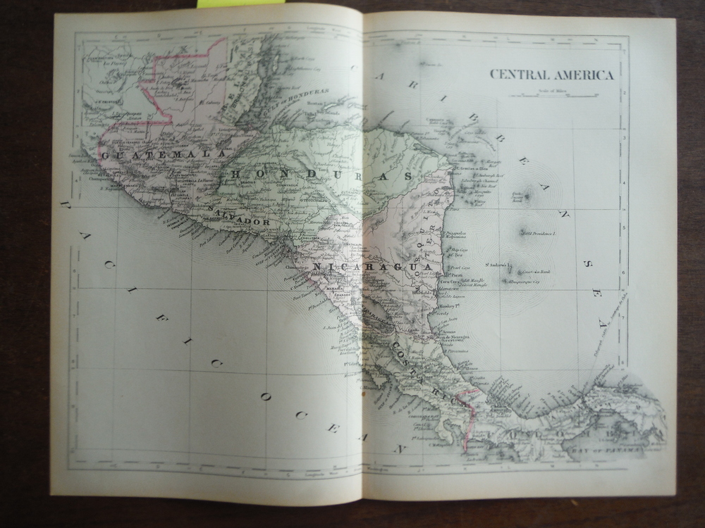 Universal Cyclopaedia and Atlas Map of Central America-  Original (1902)