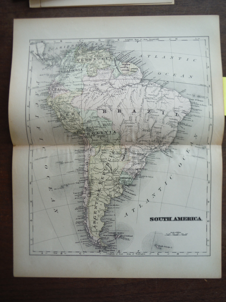 Universal Cyclopaedia and Atlas Map of South America -  Original (1902)