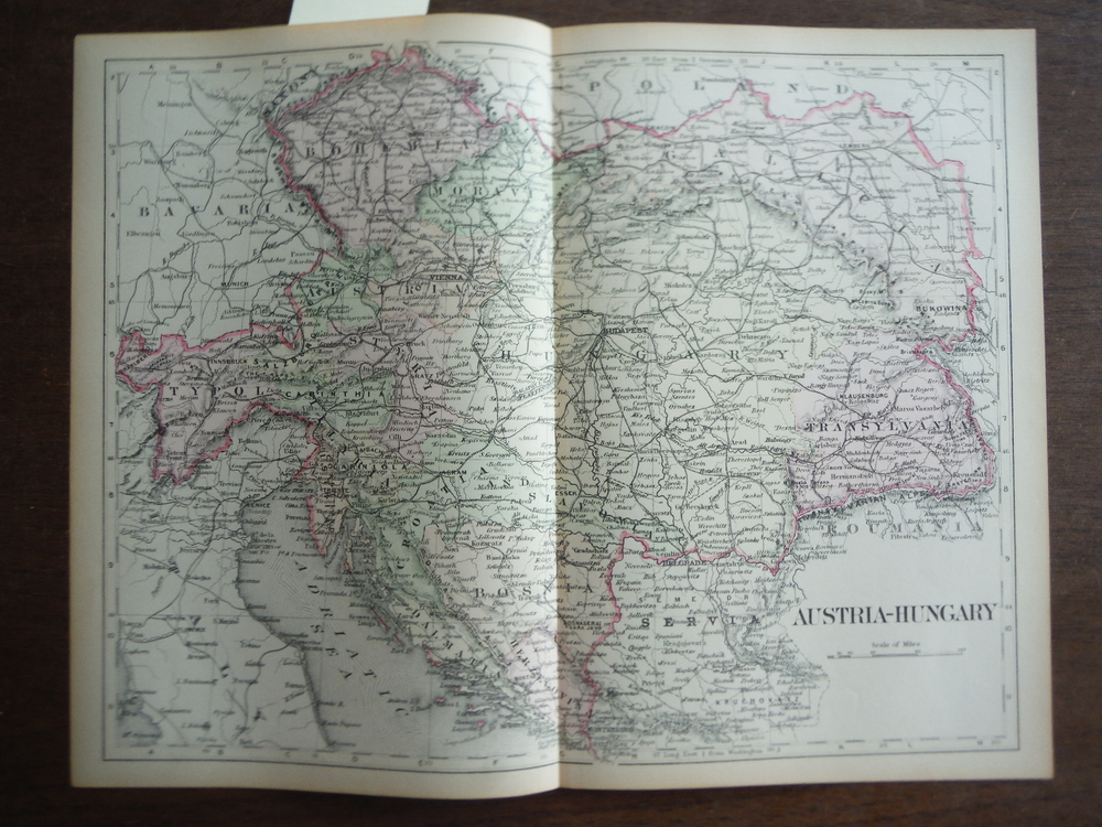 Universal Cyclopaedia and Atlas Map of Austria-Hungary-  Original (1902)
