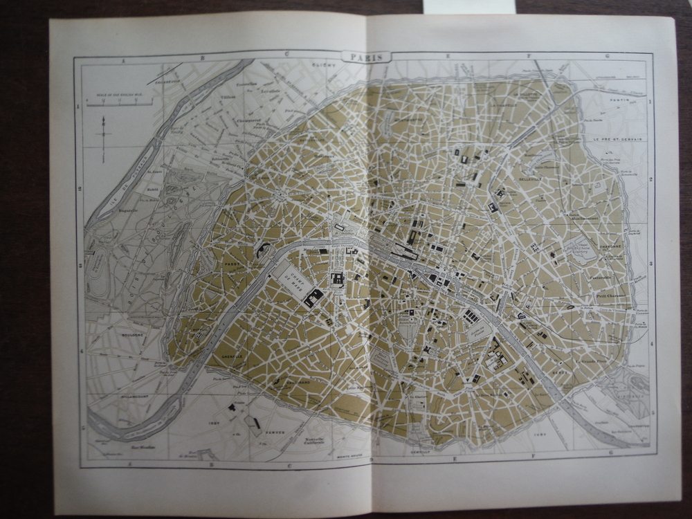 Universal Cyclopaedia and Atlas Map of Paris-  Original (1902)