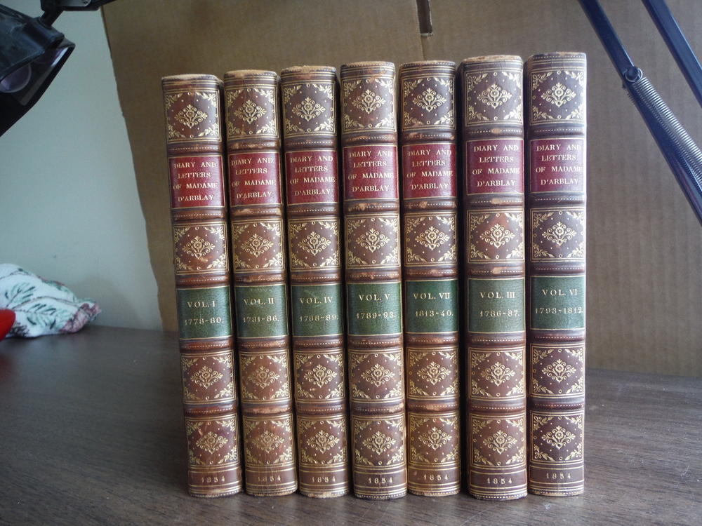 Image 0 of The Letters and Diary of Madame D'Arblay - Seven volumes (Full Leather)