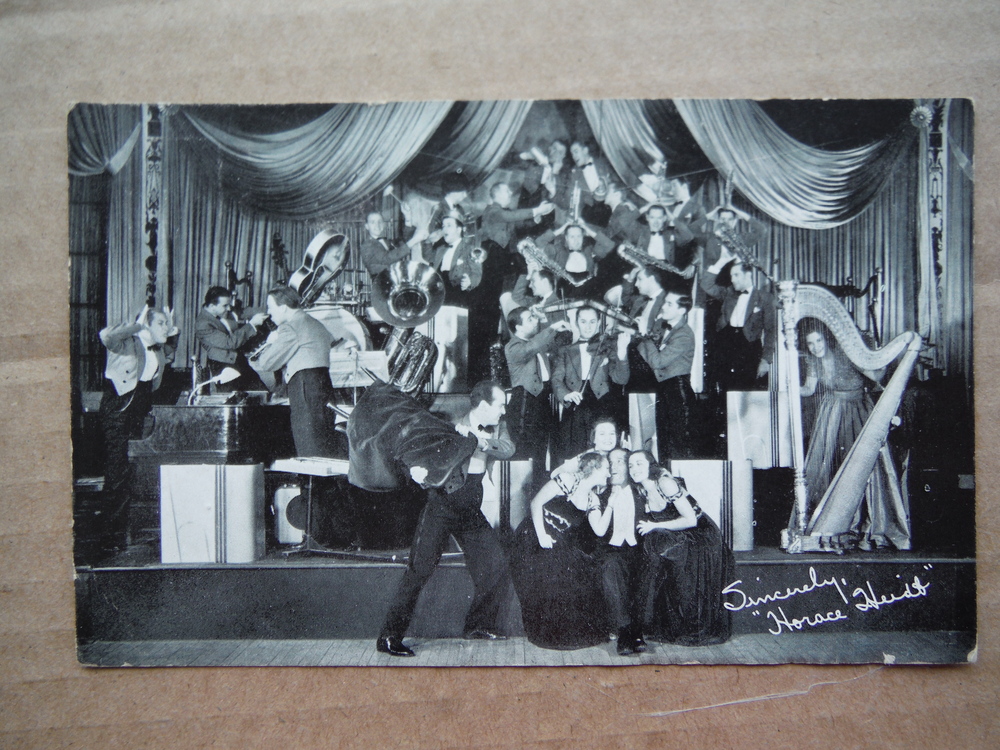 Image 1 of Horace Heidt original autographed postcard (1938)