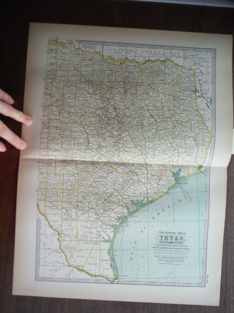 Image 0 of The Century Atlas  Map of Texas Eastern Part (1897)