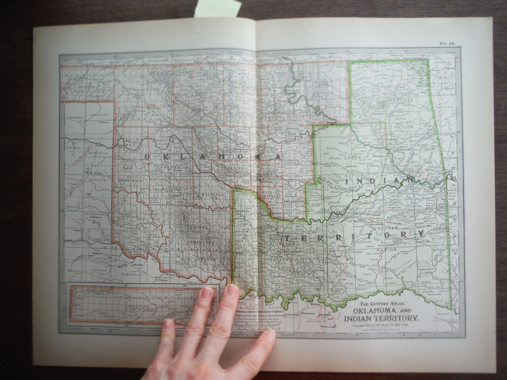 Image 0 of The Century Atlas  Map of Oklahoma and Indian Territory (1897)