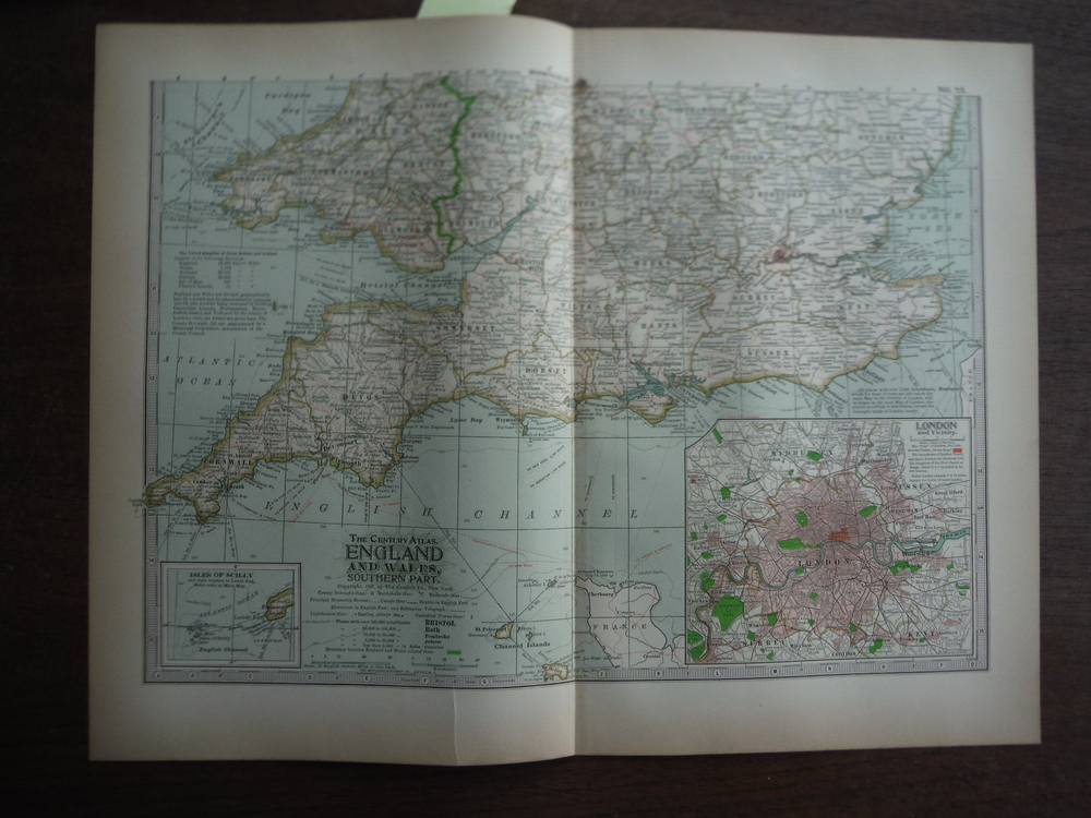 Image 0 of The Century Atlas  Map of  England and Wales, Southern Part (1897)
