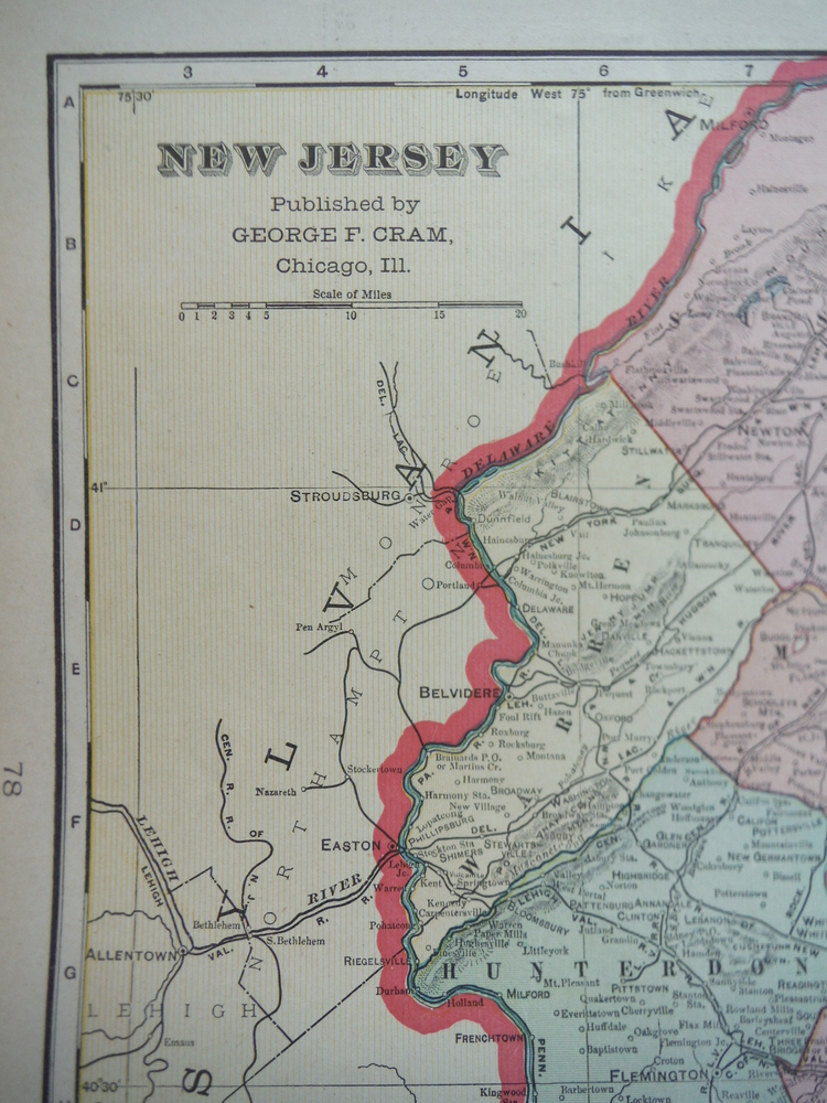 Image 1 of Cram's Map of New Jersey (1901)