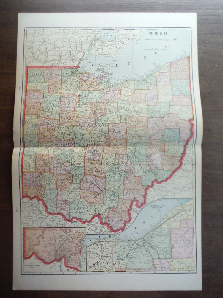 Image 0 of Cram's Map of Ohio (1901)