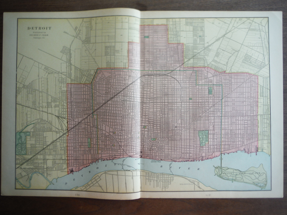 Image 0 of Cram's Map of Detroit (1901)