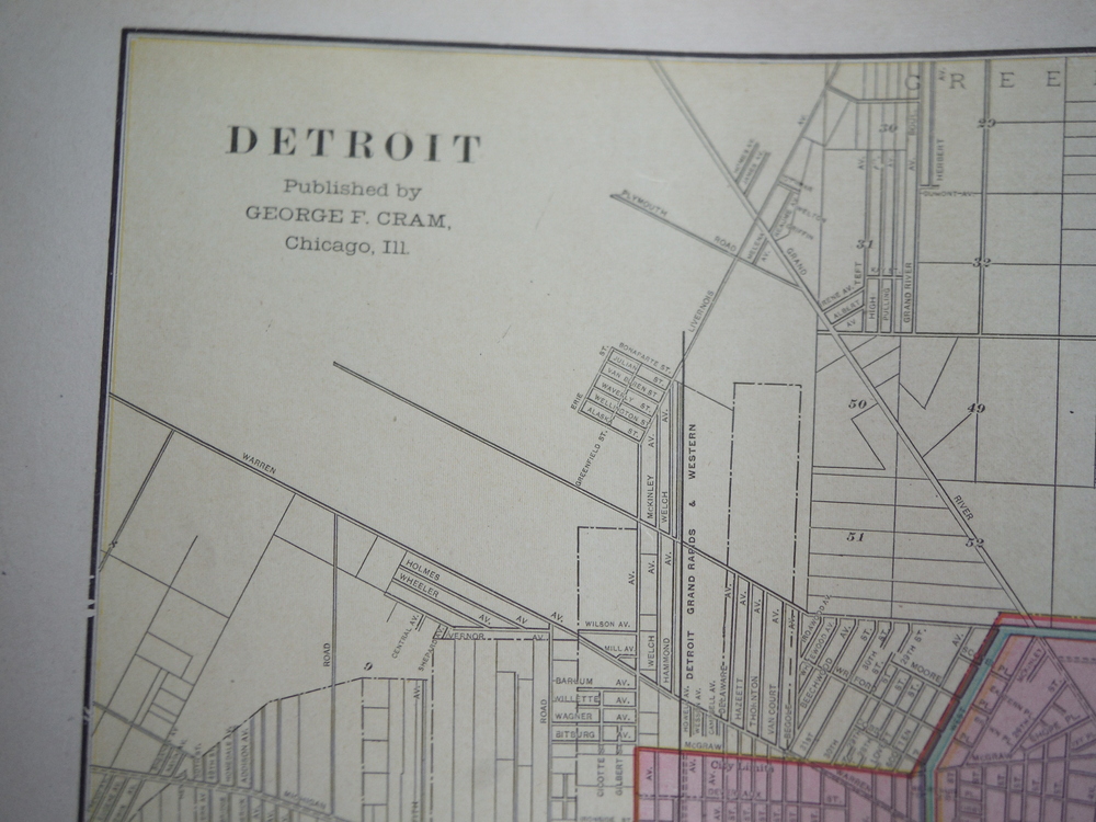 Image 1 of Cram's Map of Detroit (1901)