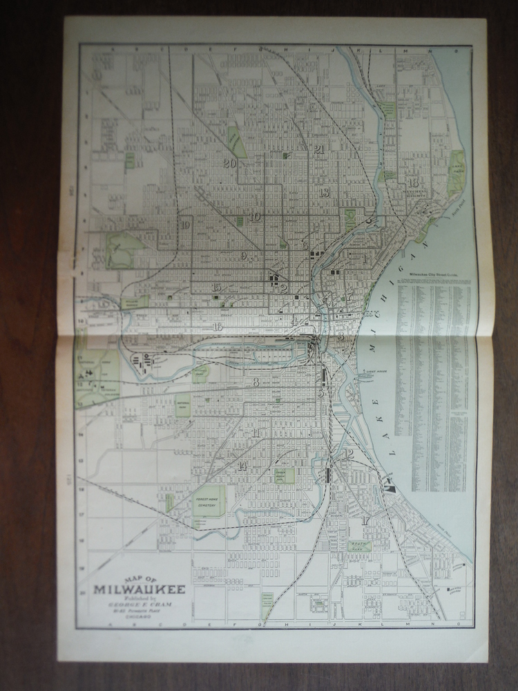 Image 0 of Cram's Map of Milwaukee(1901)