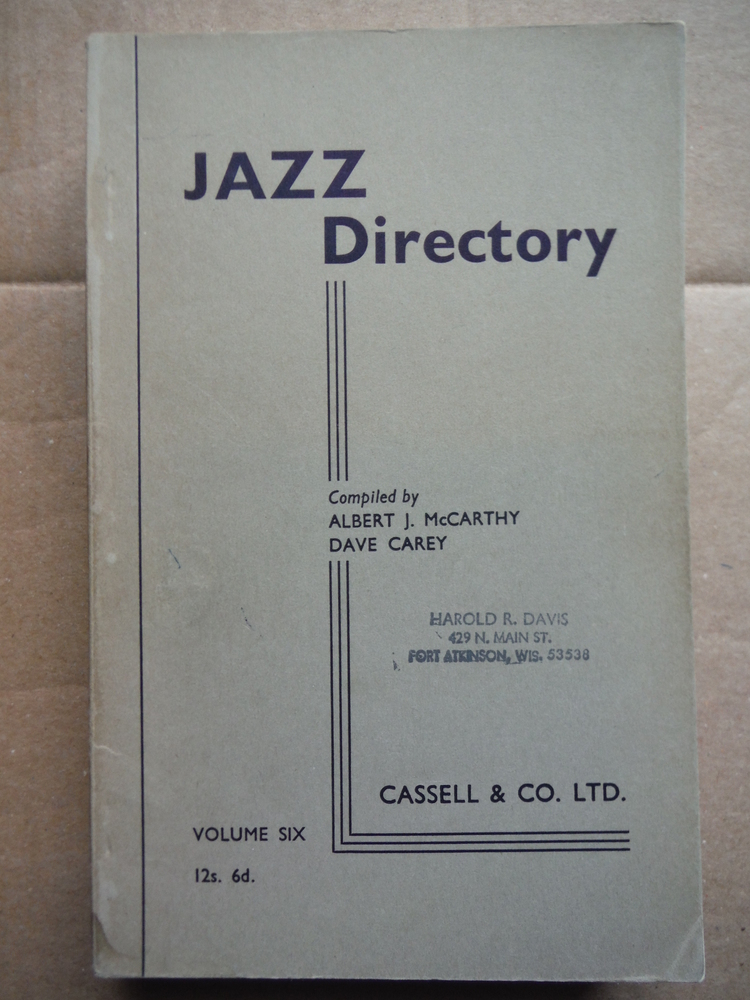 Image 3 of JAZZ DIRECTORY. The Directory of Recorded Jazz and Swing Music (Six Volumes)