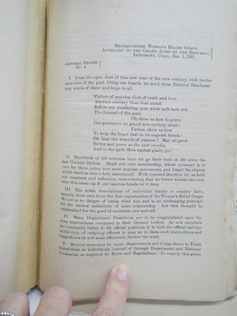 Image 2 of Department General Orders Woman's Relief Corps 