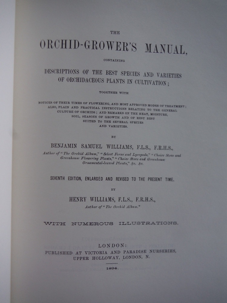 Image 1 of The Orchid-Grower's Manual, containing descriptions of the best species and vari