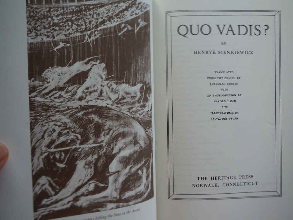 Image 1 of Quo Vadis? Published By The Heritage Press
