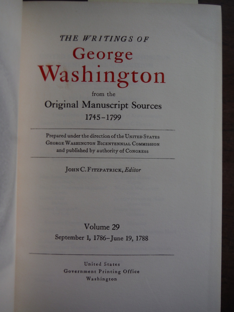Image 1 of The Writings of George Washington from the Original Manuscript Sources - 1745-17