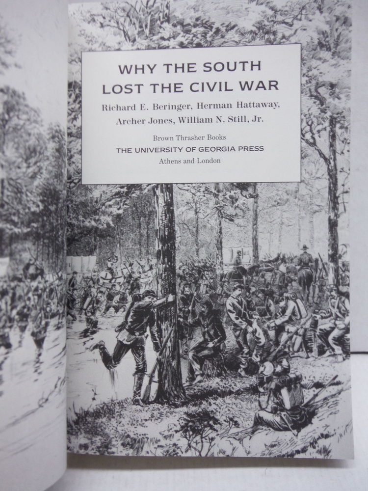 Image 1 of Why the South Lost the Civil War (Brown Thrasher Books Ser.)