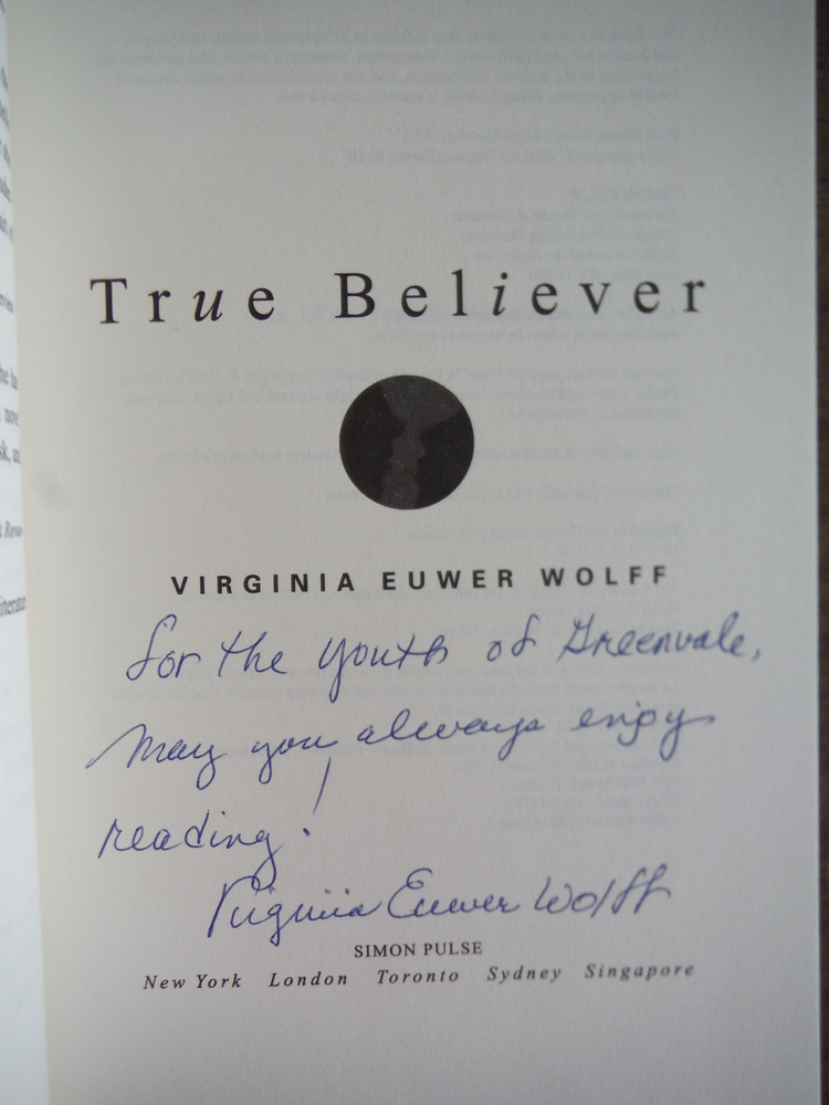 Image 1 of Inscribed: True Believer (Make Lemonade, Book 2)