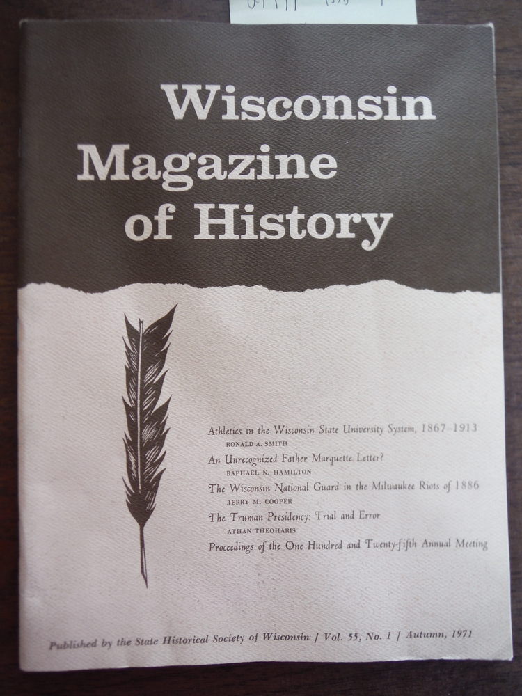 Image 0 of Wisconsin Magazine of History Vol 55 No. 1 Autumn1971