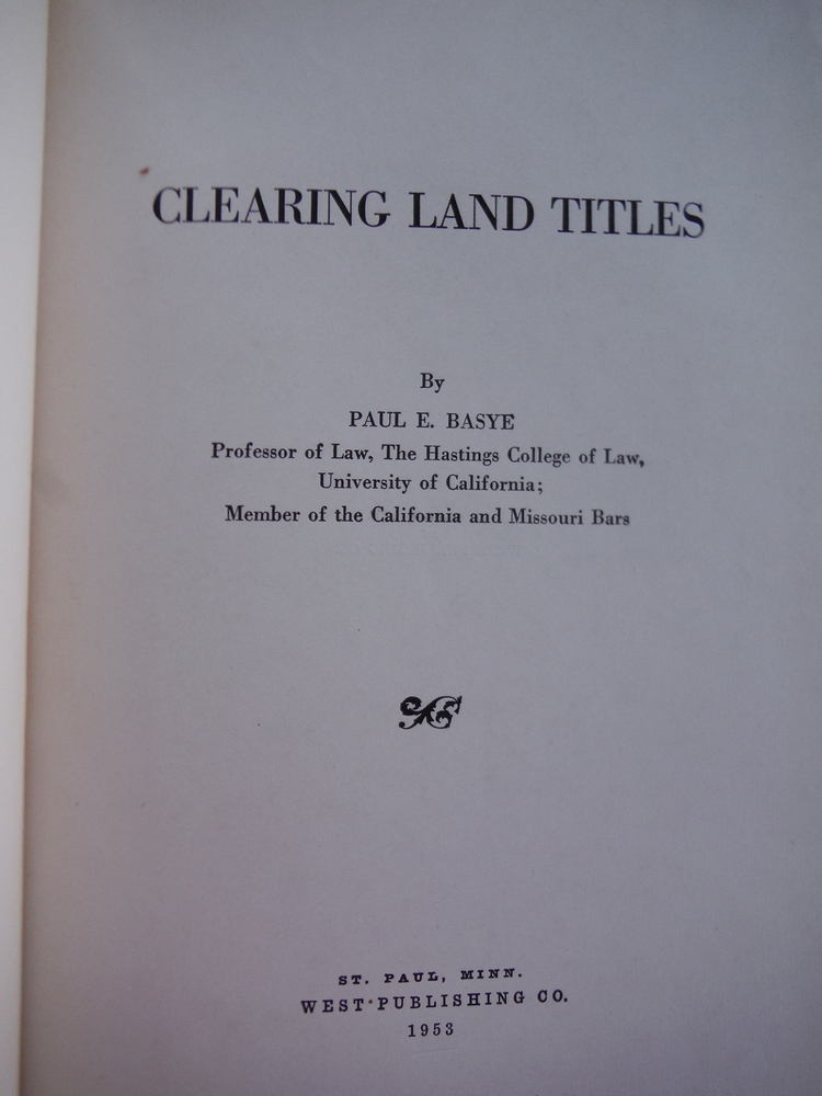 Image 1 of Clearing Land Titles